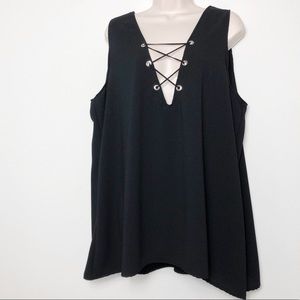 [EastN West] Long Lace Up Top / Mini Dress